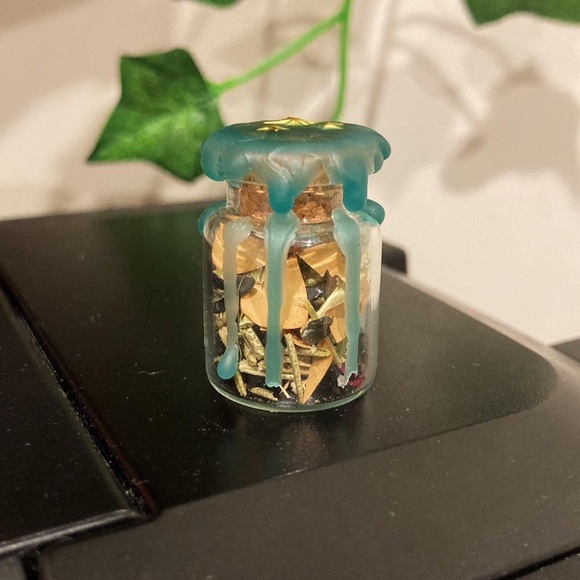 Hot Topic Other - handmade mini lucky spell jar
